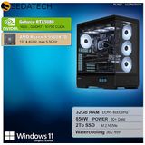 Sedatech - Pro Gaming PC - Waterkoeling XL Vision - AMD Ryzen 9 9900X3D - Geforce RTX5080 - 32Gb DDR5 - 2Tb SSD M.2 - Desktop computer