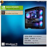 Sedatech - Advanced Gaming PC - Waterkoeling - AMD Ryzen 7 9700X - Geforce RTX4060Ti - 32Gb DDR5 - 2Tb SSD M.2 - Windows 11 - Desktop computer