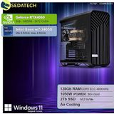 Sedatech - Werkstation Pro - Desktop Computer - Intel Xeon w7 3465X 28x 2.5GHz - Geforce RTX4060 - 128Gb RAM - 2Tb SSD M.2 - Windows 11 Pro