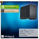Sedatech Mini-PC Werkstation - Micro ATX - AMD Ryzen 7 9800X3D - Geforce RTX4060 - 32Gb DDR5 - 2Tb SSD M.2 - Windows 11 - Desktop computer