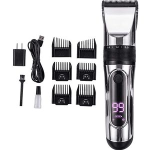 Tondeuse met LCD-display en accessoires