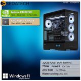 Sedatech - Pro Gaming PC - Waterkoeling XL Vision - AMD Ryzen 9 9900X - Geforce RTX5070Ti - 32Gb DDR5 - 2Tb SSD M.2 - Desktop computer