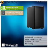 Sedatech - Silent Gaming PC - AMD Ryzen 9 9900X3D - Geforce RTX5070 - 32Gb DDR5 - 2Tb SSD M.2 - Desktop computer