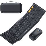 ProtoArc - Opvouwbaar Toetsenbord en Muis - Draadloos - Zwart - Bluetooth
