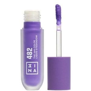 3Ina The 24H Color Liquid Eyeshadow Oogschaduw, Nr. 482 - Electric violet, 26 ml