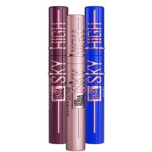 Maybelline Lash Sensational Sky High Very Black, Blue Mist + Burgundy Haze 3er Pack Mascara, 21.6 ml