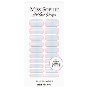 Miss Sophie UV Gel Wraps Melt For You Nagelsticker, Melt For You, 20 st