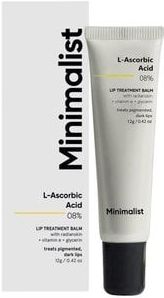Minimalist L-Ascorbic Acid 08% Lip Brightening Balm Lippenbalsem, 12 g