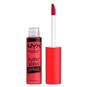 NYX Professional Makeup Butter Gloss Metallic Lipgloss, Nr. 09 - Blood, 8 ml