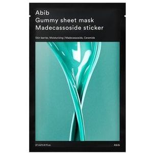 Abib Gummy Sheet Mask Madecassoside Sticker Gezichtsmasker, 1 st