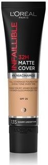 L'Oréal Paris Infaillible 32H Matte Cover Foundationcrème, Nr. 135 - Warm Undertone, 30 ml