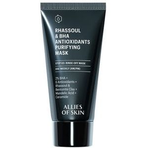 Allies OF Skin Rhassoul & BHA Antioxidants Purifying Mask Gezichtsmasker, 50 ml
