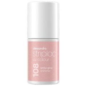 Alessandro Striplac UV Colour The Sophisticates Taupes Gel Nagellak, Sinful Glow Shimmer, 6.5 ml