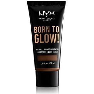 NYX Professional Makeup Born to Glow! Naturally Radiant Foundation Vloeibare foundation, Nr. 22 - Deep Cool, 30 ml