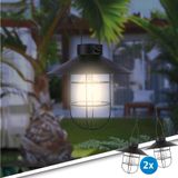 Solar hanglamp harper op zonne-energie - met filament led lamp - voordeelset 2 stuks