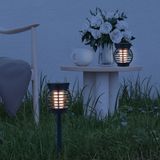 Solarlamp palermo met warm wit licht - tafellamp, priklamp en hanglamp in 1 - set van 4