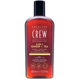 American Crew 3In1 Ginger & Tea Shampoo, Conditioner & Body Wash 450 ml