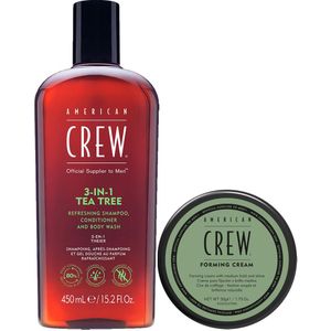 American Crew Classic Cream + 3in1 Tea Tree Set