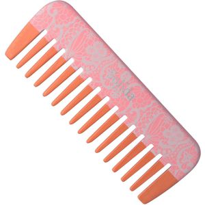 Solida FSC berken styling kam roze kantprint