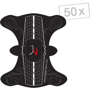 Juliana Nails Modelleer sjablonen Papier Klassiek Classic, Per verpakking 50 stuks