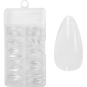 Juliana Nails No File - Druk-op Fullcover Tips duidelijk - Amandel - medium 100 Stück