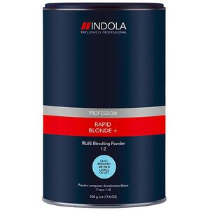 Indola Profession Rapid Blonde+ Blauw - opheldering tot 8 niveaus, 450 g