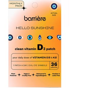 barrière HELLO SUNSHINE Vitamin D3 Patch Evil Eye Symbols 36 Stück