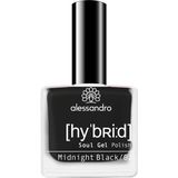 alessandro Hybrid - Soul Gel Polish Kleur vernis Middernacht zwart, 8 ml