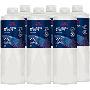 Wella Welloxon Perfect Creme Ontwikkelaar Set van 6 9% - 30 Vol. 6 x 1 liter