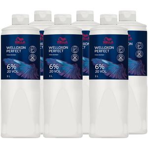 Wella Welloxon Perfect Creme Ontwikkelaar 6er Set 6 % - 20 Vol. 6 x 1 liter
