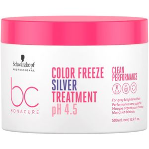 Masker Voor Grijs Haar Schwarzkopf Bonacure Color Freeze Silver (500 ml) pH 4.5