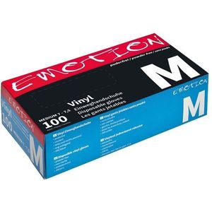 Efalock Emotion Vinyl handschoenen Zwart M Maat M