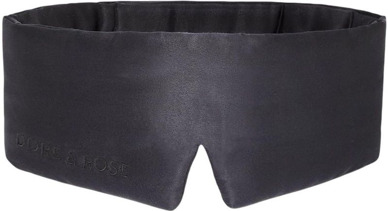 Dore & Rose - Nº 18 Ébène du Chêne - Slaapmasker - Zwart - Zijden Slaapmasker