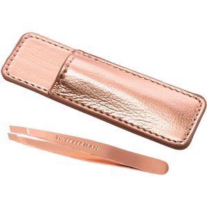 Tweezerman - Mini Slant Studio Collection - Pincet - Rose Gold - 2 st