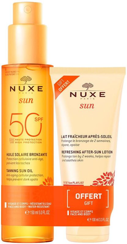 Nuxe - Zonnemelk Gezicht en Lichaam - SPF 50 - Set 150 ml en 100 ml