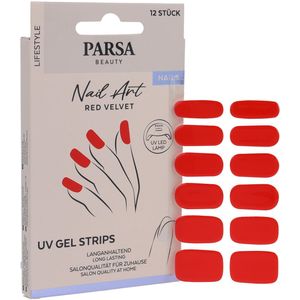 PARSA Beauty - UV Gel Strips - Rood - 20 Stuks