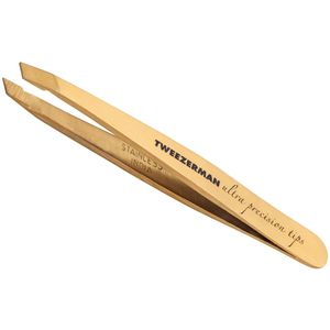 Tweezerman - Mini Slant Tweezer - Goud - Ultra Precision