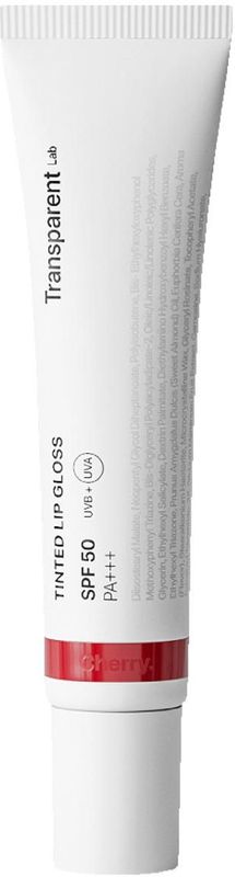 Transparent Lab - Tinted Lipgloss - Cherry - Hydraterende Lippenbalsem met SPF50