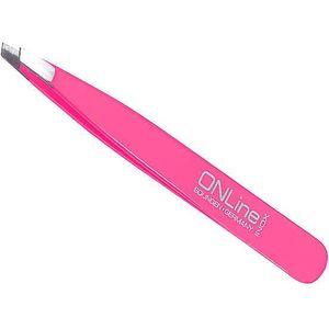 ONLine Pincet schuin INOX Roze