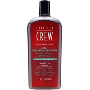 American Crew 3In1 Chamomile & Pine Shampoo, Conditioner & Body Wash 1 Liter