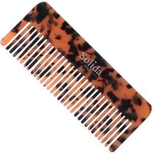 Solida - Strengenkam - Bruin/Zwart - Hoogwaardig Acetaat - Fijne Tanden