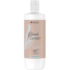 Indola Blonde Expert Insta Strong Shampoo 1000ml - Normale shampoo vrouwen - Voor Alle haartypes