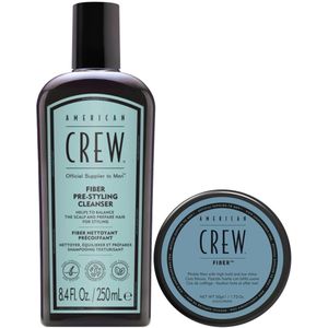 American Crew Fiber + Cleanser Set