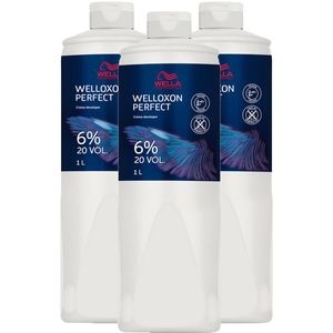 Wella Welloxon Perfect Creme Ontwikkelaar Set van 3 6 % - 20 Vol. 3 x 1 liter