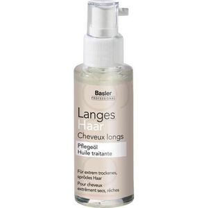 Basler Olie voor lang haar Glazen fles met dispenser 50 ml