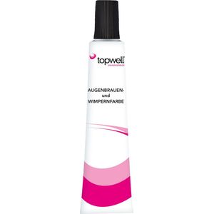 Topwell Verven van wenkbrauwen en wimpers Donkerbruin, 15 ml
