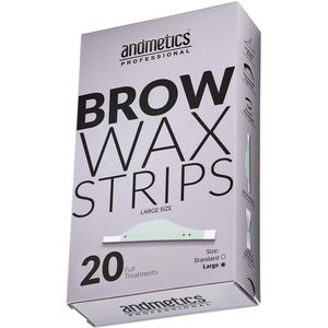 andmetics professional Brow Wax Strips Large 20 Stück