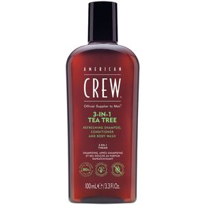 American Crew 3In1 Tea Tree Shampoo, Conditioner & Body Wash 100 ml