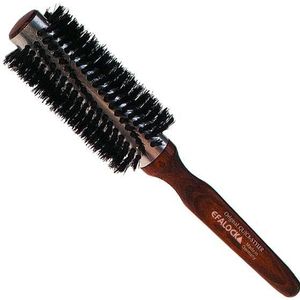 Efalock - Original Quickstyler - Haarborstel - Beukenhout - Gripzone Aluminium