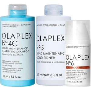 Olaplex Trio Repair Set No.4C Shampoo + No.5 Conditioner + No.6 Leave In